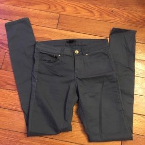H&M Mid-rise Dark Teal Skinny Pants, size 6